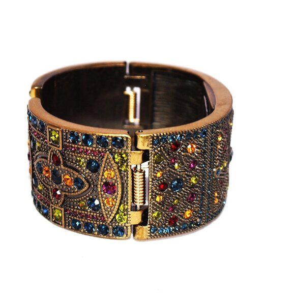 Heidi Daus Once Upon a Time Hinged Cuff Watch B7098 NEW IN BOX main image 4